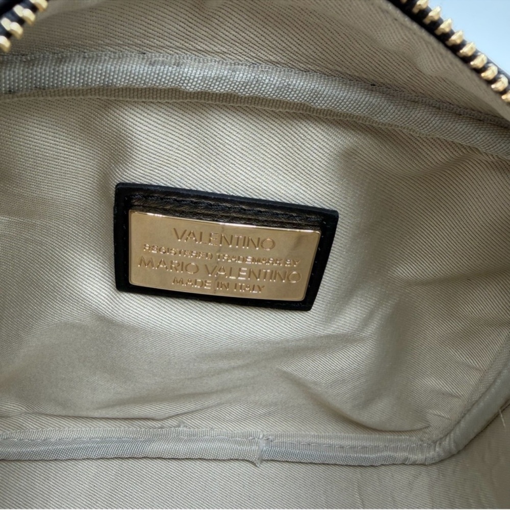 Valentino Mario Valentino Mia Signature Black Leather Crossbody Bag/Dust Bag NWT - Picture 7 of 7